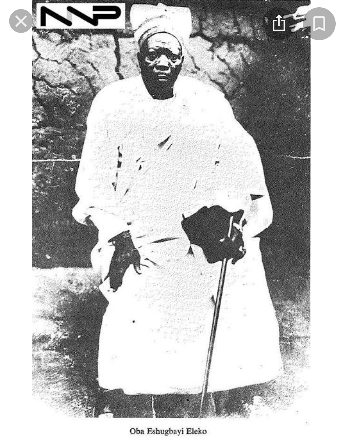 DATELINE LAGOS Tuesday 18th August 1925: Eleko goes into exile
